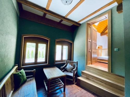 Χώρος καθιστικού στο Hunter's lodge Oliver