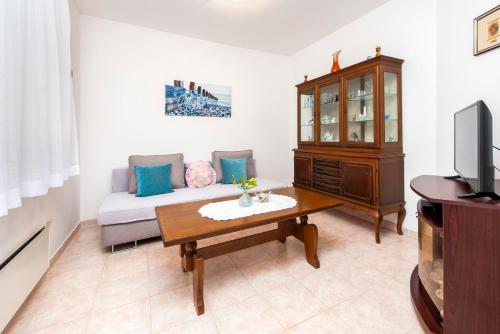 TV a/nebo společenská místnost v ubytování Apartments Maxi