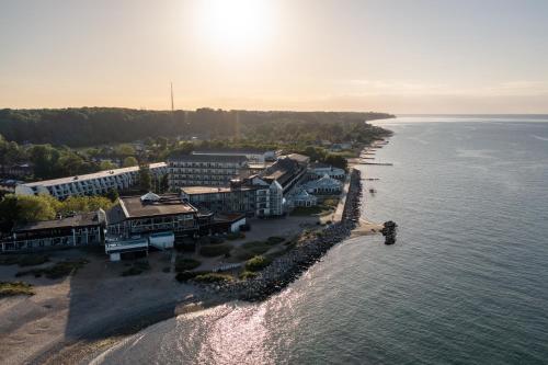 Blick auf Marienlyst Strandhotel aus der Vogelperspektive