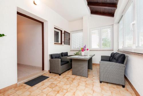 Posezení v ubytování Apartments Maxi