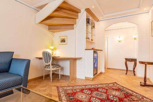 Ruang duduk di Hotel Schloss Dürnstein