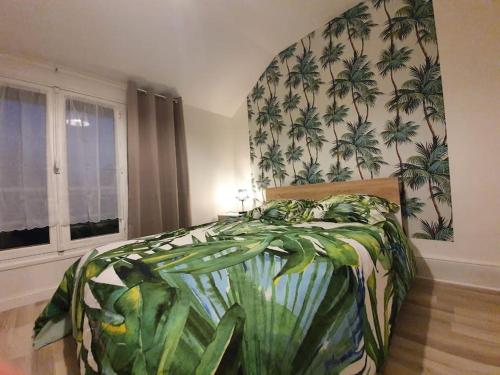 Postel nebo postele na pokoji v ubytování residence de l'évèché 5