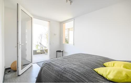 Postel nebo postele na pokoji v ubytování Casa AmaRe - einzeln stehendes Haus mit spektakulärer Aussicht