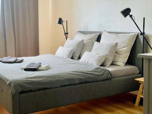 Кровать или кровати в номере Myslbekova 16