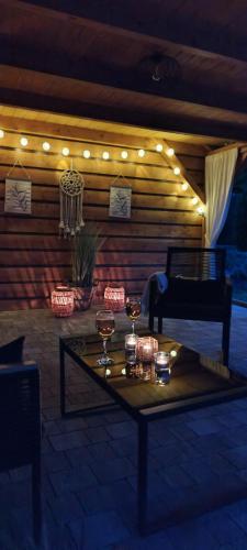 Ruang duduk di Apartament Uroczy Zakątek