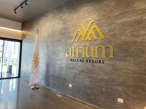 Certifikát, hodnocení, plakát nebo jiný dokument vystavený v ubytování Atrium Deluxe Resort