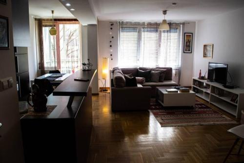 Posezení v ubytování Udoban i moderan stan u Sarajevu.