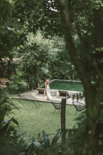 Jardín al aire libre en Pousada Seis e Meia