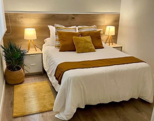 Postel nebo postele na pokoji v ubytování Apartamento céntrico Pontevedra