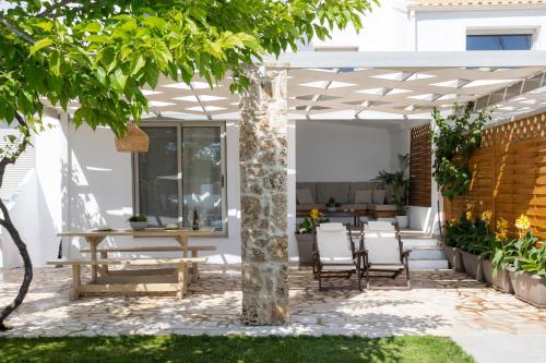 Zahrada ubytování ISSOS BEACH VILLA
