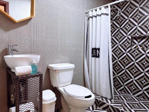 Koupelna v ubytování Casa Estadio