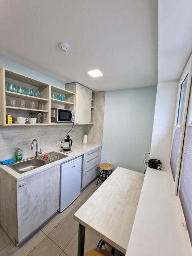 Η κουζίνα ή μικρή κουζίνα στο Editos apartamentai