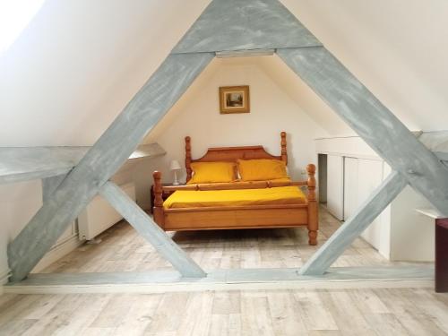 Postel nebo postele na pokoji v ubytování désiré