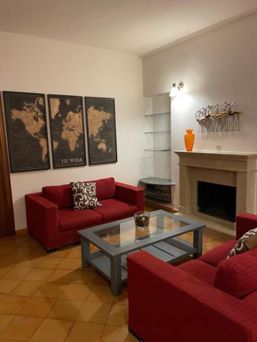Χώρος καθιστικού στο Ribo Apartments