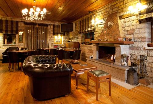 Posezení v ubytování Nisista Lodge Mountain View