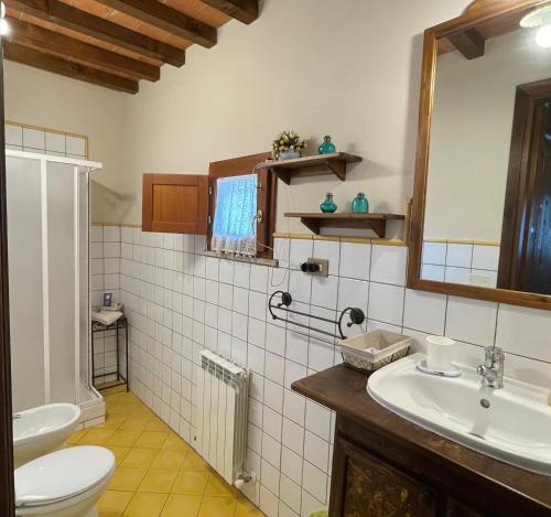 Koupelna v ubytování Casa Leonardo