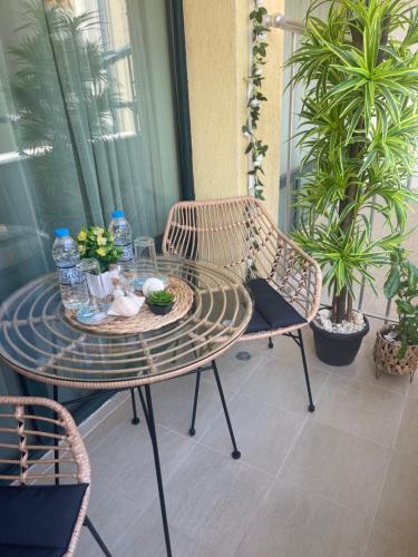 Μπαλκόνι ή βεράντα στο Sea Garden Beach Studio