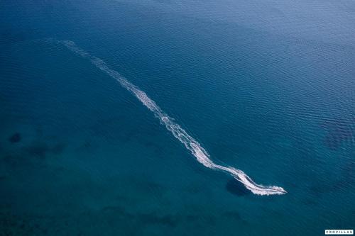 an island in the middle of the ocean at Milla Hvar in Rudina