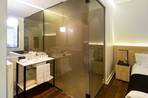 Koupelna v ubytování Hotel Altiplanico Bellas Artes