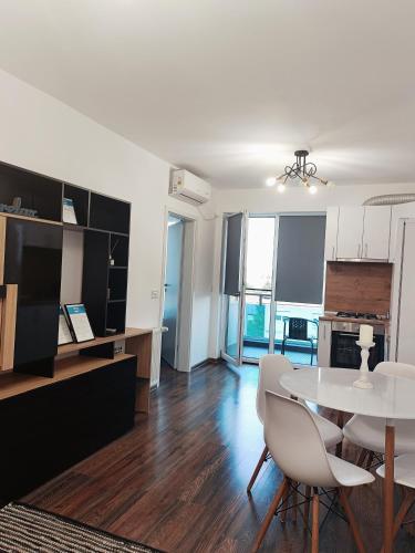 Kuchyň nebo kuchyňský kout v ubytování Christopher Apartment