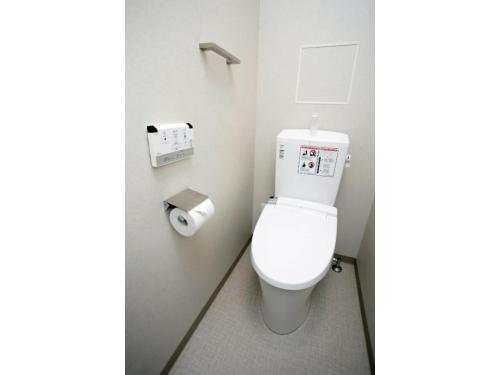 a bathroom with a white toilet in a stall at HOTEL LANTANA OSAKA - Vacation STAY 44971v in Osaka
