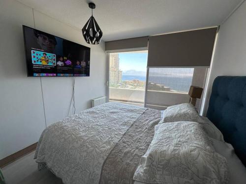 TV tai viihdekeskus majoituspaikassa Vista al Mar 3 dorm. y 2 Baños