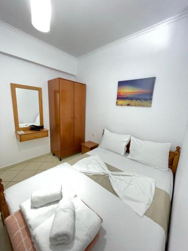 Ένα ή περισσότερα κρεβάτια σε δωμάτιο στο Spilea Apartments