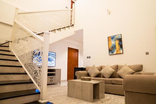 Ruang duduk di The Levels Residency - ذي ليفلز ريزيدنسى