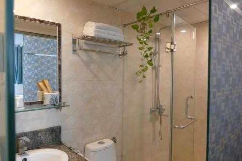 Koupelna v ubytování Maison d'Hanoi Hotel