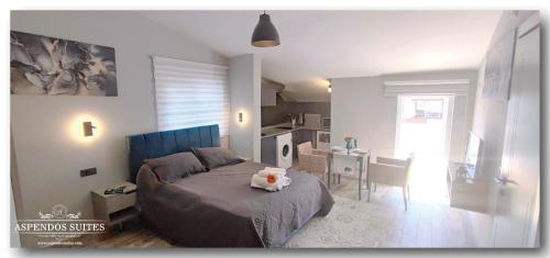 Postel nebo postele na pokoji v ubytování Aspendos Suites Konyaaltı Apart