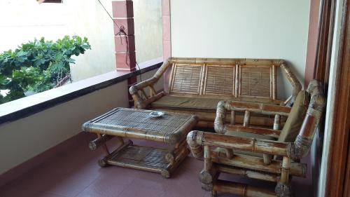 Posezení v ubytování Bamboo Bali