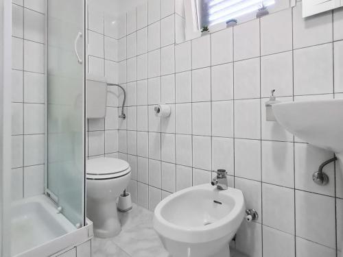 Koupelna v ubytování Apartment in Viganj with sea view, balcony, air conditioning, Wi-Fi (3870-3)
