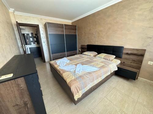 Säng eller sängar i ett rum på Bademite Apartments