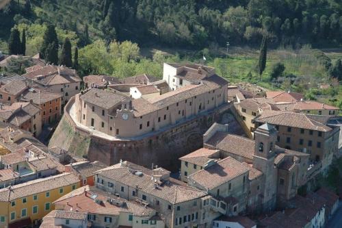 Vaade majutusasutusele Villa Le Palme in Tuscany linnulennult