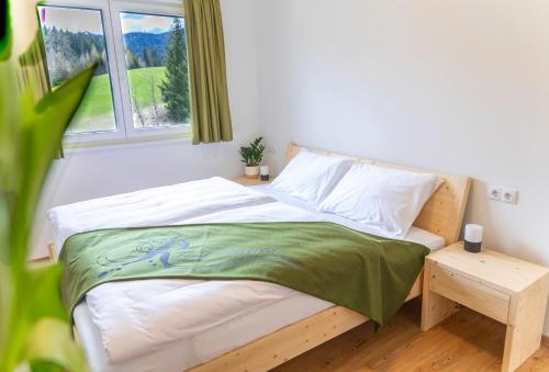 Postel nebo postele na pokoji v ubytování Riesenbauer