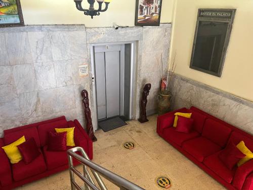 Posezení v ubytování Aparta Hotel Roma