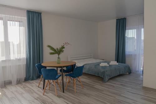 Postel nebo postele na pokoji v ubytování TREND HOUSE Apartments