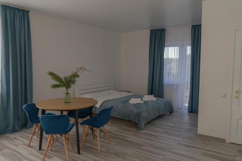 Postel nebo postele na pokoji v ubytování TREND HOUSE Apartments