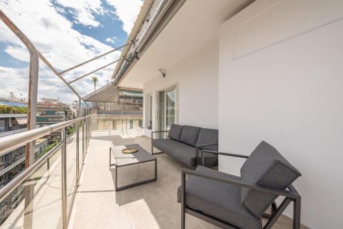 Balkón nebo terasa v ubytování Athens Del Sol Suite