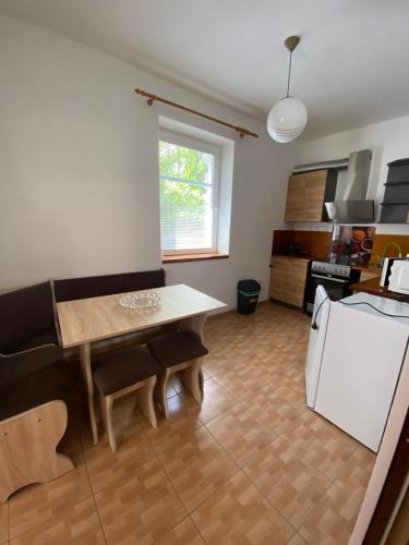 Kuchyň nebo kuchyňský kout v ubytování Hřensko 27 Apartmány