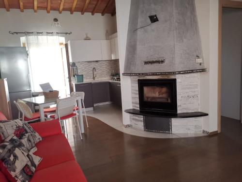 Χώρος καθιστικού στο La Casa di Thor