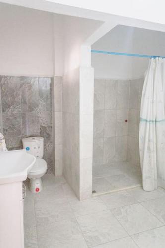 Vonios kambarys apgyvendinimo įstaigoje Kuşadası şehir merkezinde rahat bir müstakil daire