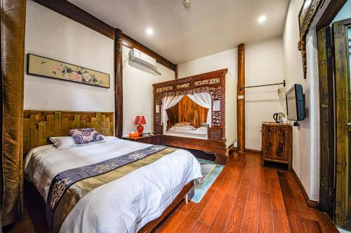 Ένα ή περισσότερα κρεβάτια σε δωμάτιο στο Hui Boutique hotel