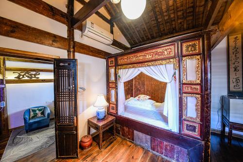 Ένα ή περισσότερα κρεβάτια σε δωμάτιο στο Hui Boutique hotel