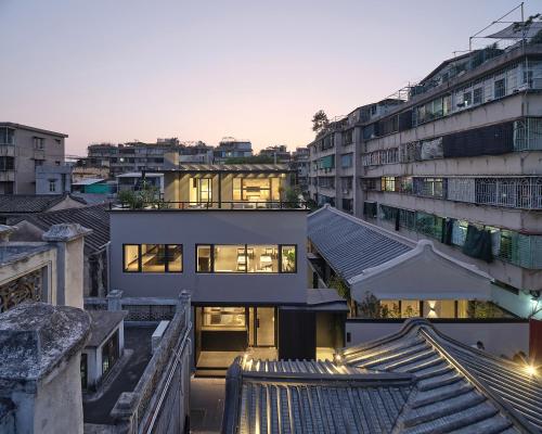 a view from the roof of a building at Jiangnan House Chaozhou in Chaozhou