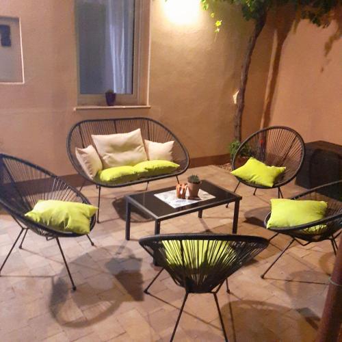 Posezení v ubytování SII RELAX