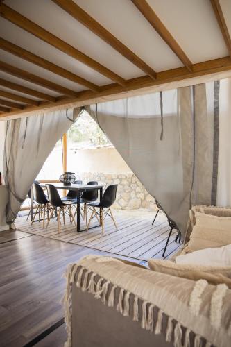 Гостиная зона в Le lodge de la Catouniere