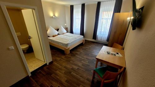 Giường trong phòng chung tại Hotel Due Fratelli
