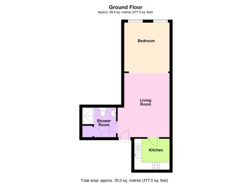 a floor plan of the ground floor of a house at Hereford City - Victory Apartment - Modern Studio In Vibrant Popular Area of Hereford - Hosted by RENTMYHOUSE in Hereford