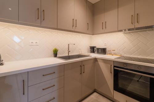 Η κουζίνα ή μικρή κουζίνα στο Melena Premium Suites